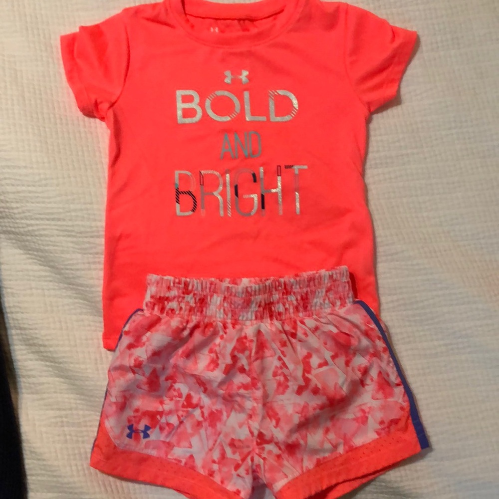Under Armour 3t girls heatgear outfit